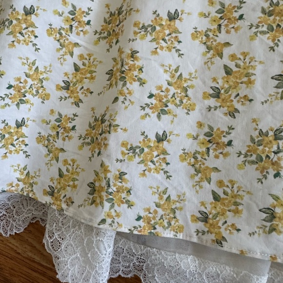 House Of CB London Rosalee White Vintage Floral Print Cotton Bustier Dress XS - Picture 12 of 16